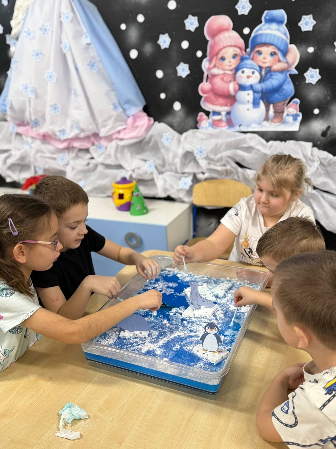 Zimowe prace plastyczne dzieci